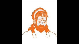 Legend Hanuman Drawing ||  Atma Rama || #shorts #hanumanji #bajrangbali