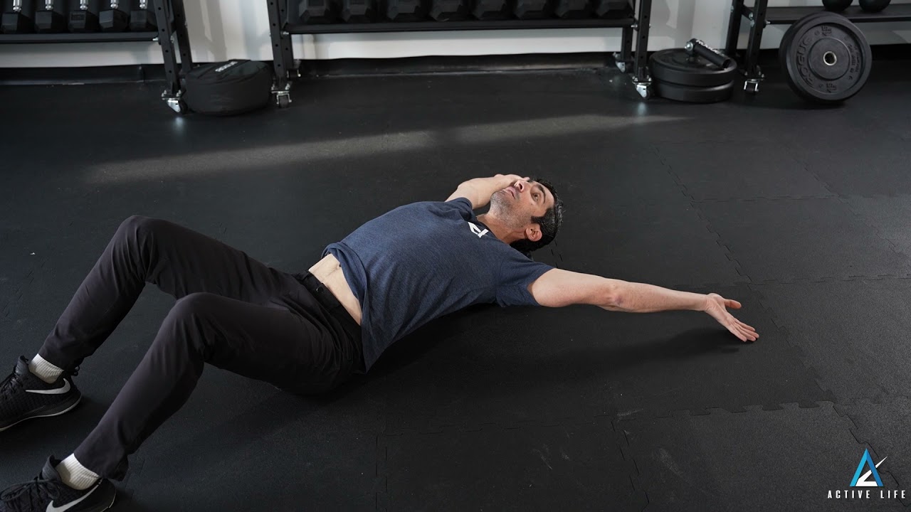 Supine Snow Angels on Foam Roller YouTube