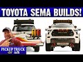 Ultimate Tundra and Sequoia Builds! 2022 SEMA Toyota Booth Tour!