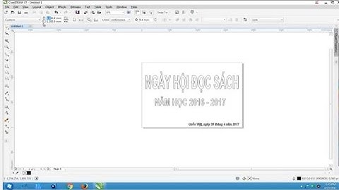 Corel hướng dẫn thiết kế và cắt chữ trên máy cắt Decal