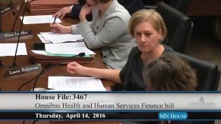 House Health and Human Services Finance Committee  4/14/16