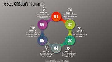 23.Create 6 Step circular infographic|Powerpoint Presentation|Graphic Design|Free Template