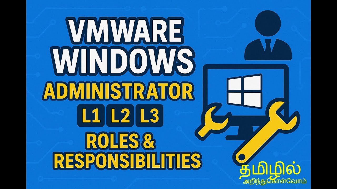 VMware Windows Administrator L1 L2 L3 Roles and Responsibilities Explained in Tamil