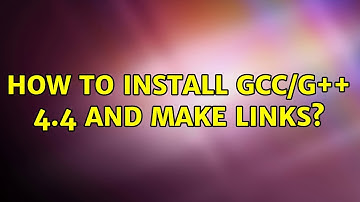 Ubuntu: How to install gcc/g++ 4.4 and make links?