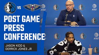 Jason Kidd, Derrick Jones Jr. | Press Conference vs NOP | 01\/13\/24