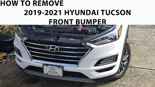 How To remove 2019-2021 Hyundai Tucson Front Bumper.