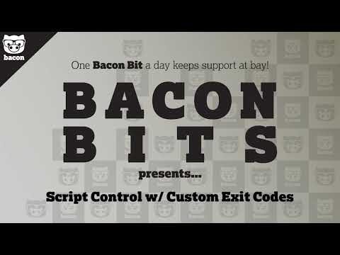 Script Control with Custom Exit Codes