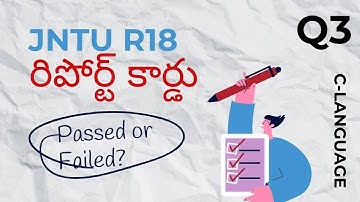 C Programming in Telugu   Print Grade based on percentage   JNTU R18