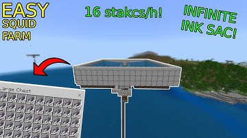 HOW TO MAKE A SQUID FARM in Minecraft bedrock 1.19 (java/bedrock/mcpe/ps4/xbox)