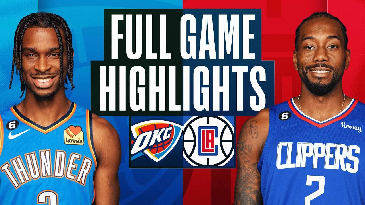 THUNDER at CLIPPERS FULL GAME HIGHLIGHTS March 21, 2023 YouTube