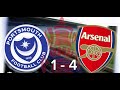 Martinelli HAT TRICK puts Arsenal through to 4th round Portsmouth 1 -4 Arsenal full match reaction