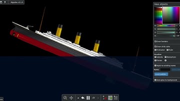 Algodoo Titanic sinking 1997 | Sleeping Sun