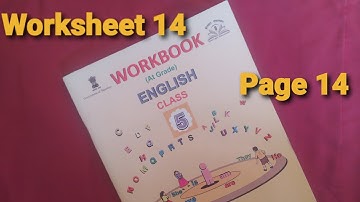 Workbook English at grade class 5 worksheet 14