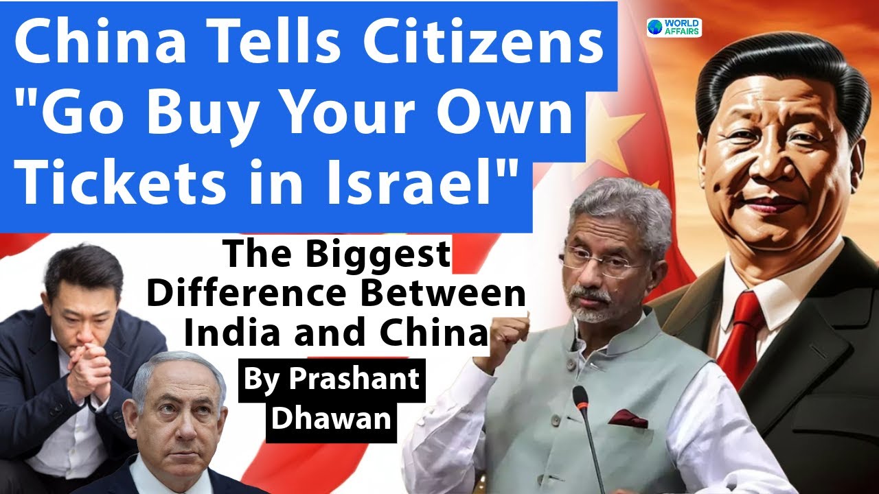 China tells Citizens in Israel to "Buy your Own Ticket" | Biggest Difference Between India & China