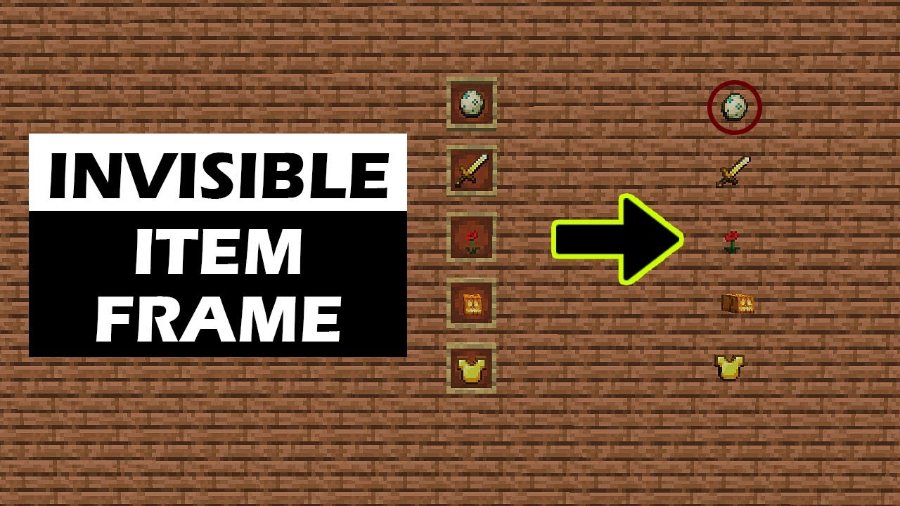 Invisible Item Frame in Minecraft | Minecraft Java Edition | Tutorial