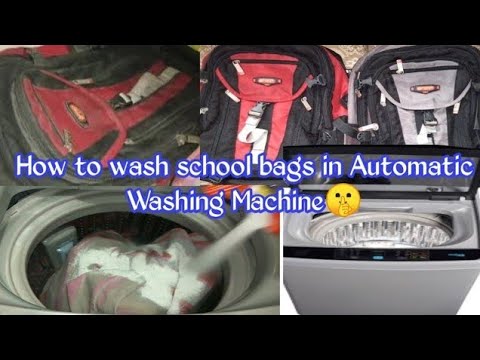 How to wash School/College bags in Automatic Washing Machine Hack
