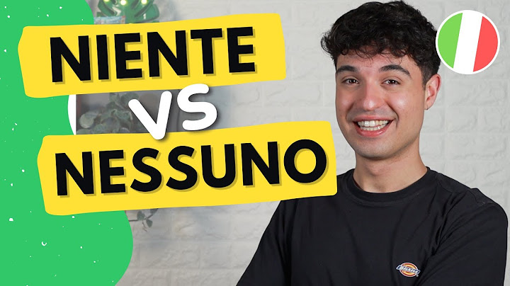 NIENTE o NESSUNO in Italiano? (ita audio with subs)