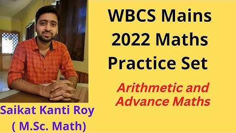 wbcs mains 2022 math practice set | wbcs maths full course |