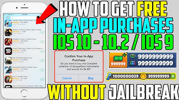 How To Get in-App Purchases FREE + PAID APPS FREE (NO JAILBREAK NO COMPUTER!!) iOS 10 - 10.2 / iOS 9