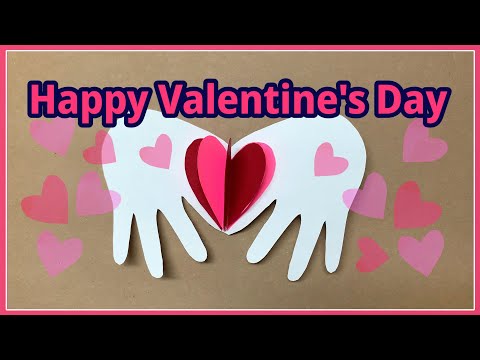 [Valentine’s Day Card] How to make 3D HEART CARD I Easy art tutorial step by step