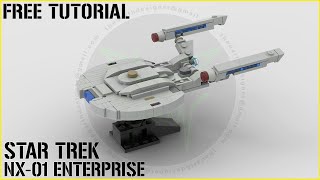 LEGO TUTORIAL | STAR TREK | NX-01 Enterprise - 1:1500 Scale