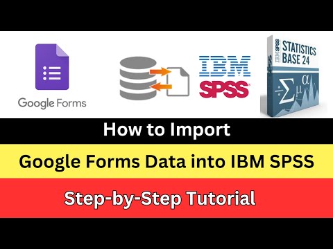 #SPSS #Analysis #Regression #data Importing Data from Google Forms to  IBM SPSS-English/Sinhala