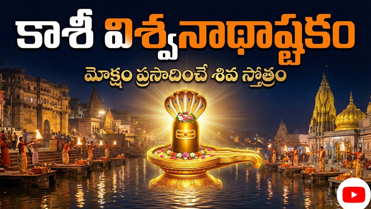 Kashi Vishwanath Ashtakam | కాశీ విశ్వనాథాష్టకం | Powerful Shiva Stotram | Varanasi Jyotirlinga