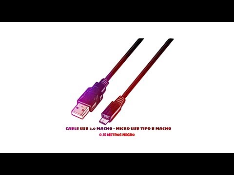 Video de Cable Micro USB carga y sincronizacion 0.15 M Negro