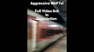Aggressive Night Trains 🚂 #wap7 #shorts #37179 #30783 #37203