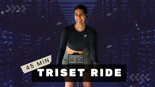 45 Minute INTENSE TRISET Spin Class | Fat burning ride screenshot 4