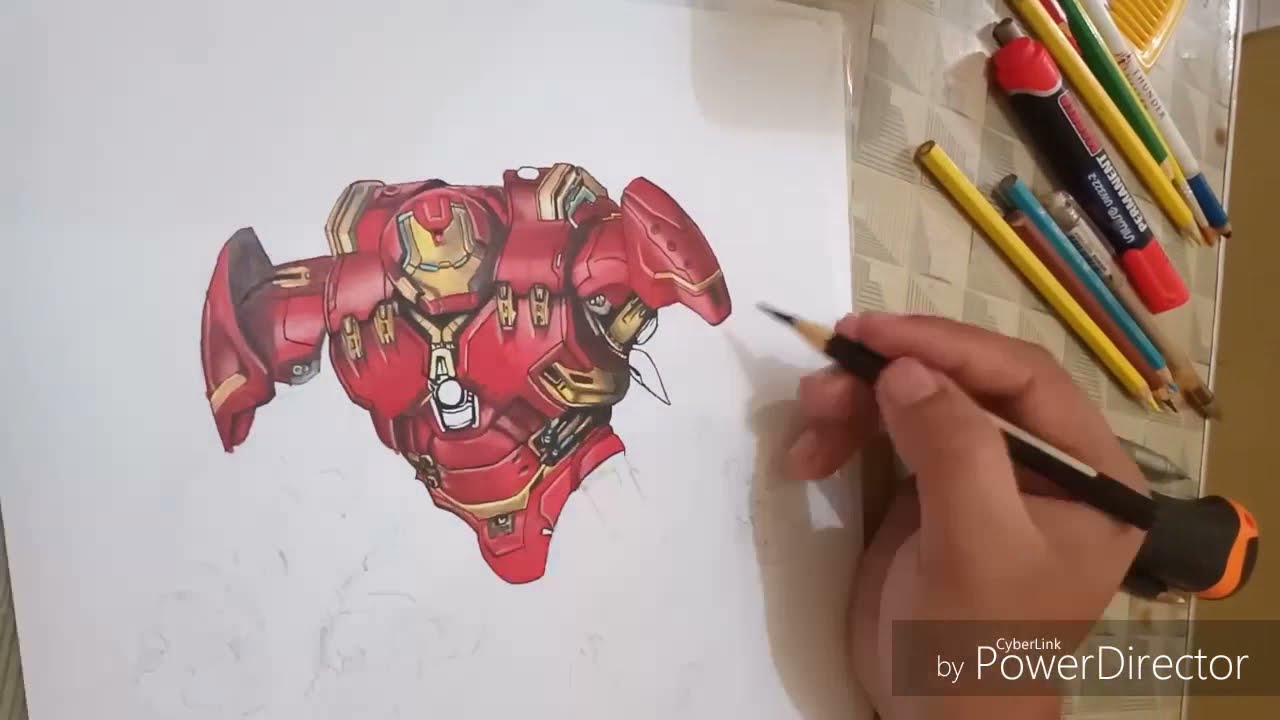  Iron Man Mark 44 Drawing - malaydkii