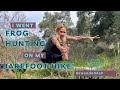 I went frog hunting on my barefoot hike 4k