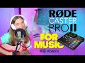 Rodecaster pro ii for music recording vocal and guitar in ableton  listening to the buildin fx