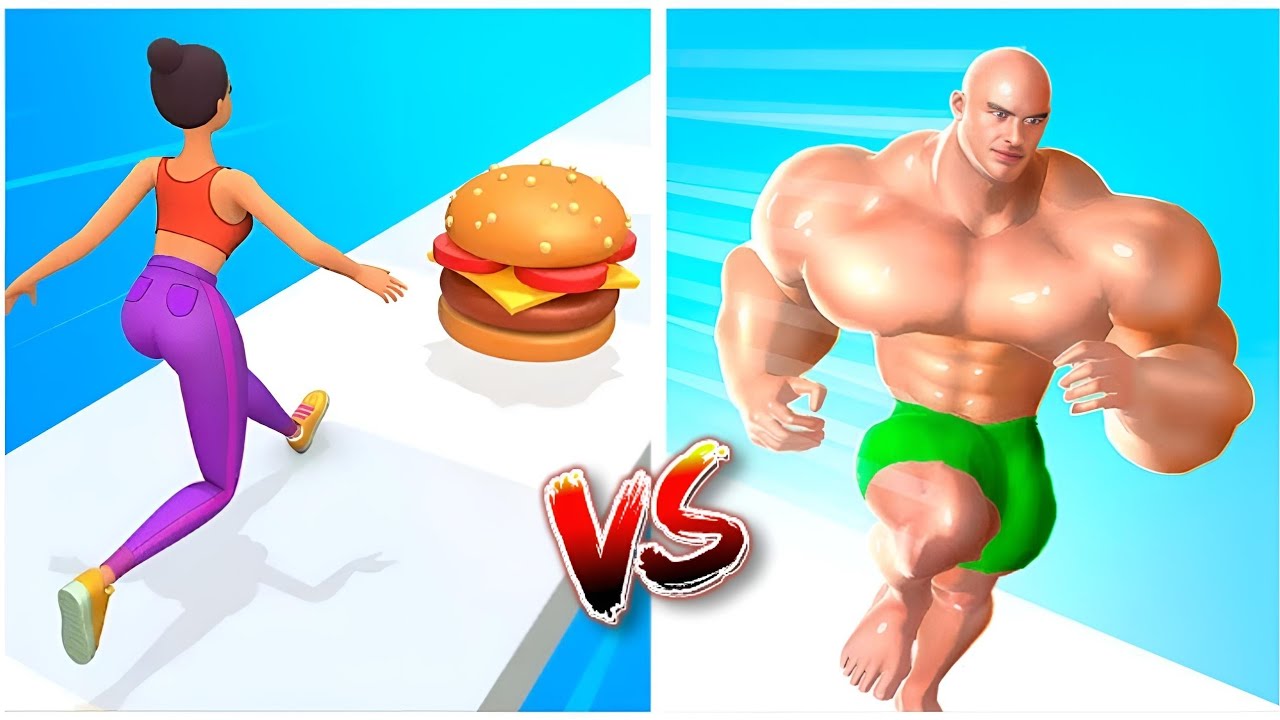 Muscle rush gameplay | Twerk Race 3d gameplay | Muscle Rush game vs Twerk Race 3d Game | 