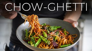 This Spaghetti Chow Mein Recipe is ONE MEIN DISH