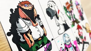 Drawing FNF - Currupted Peter Griffin [A Family Guy] / Glitched Legends [Learn with Pibby]