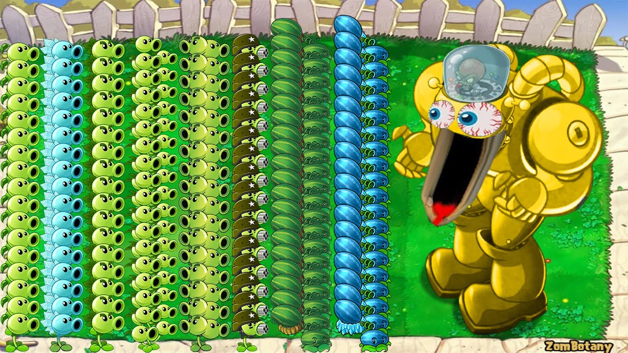 All Pea PvZ 2 PAK Vs Team Melon Pult Vs Dr Zomboss Plants Vs Zombies 2 ...