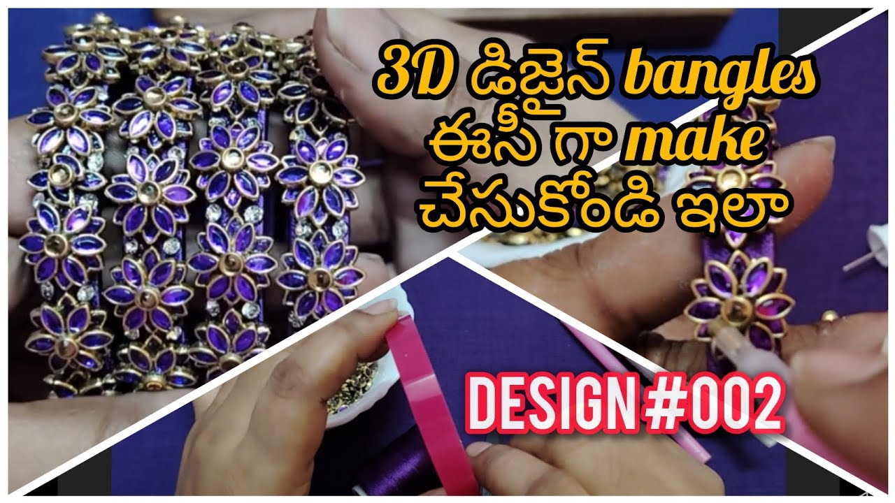 3dthread bangles #threadbanglenewdesign #diy #diyaccessories #bracelet #trending #viralvideo #diy