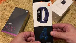 Xiaomi Mi Band 4 Deep Blue Unboxing and Pairing with Redmi K20 screenshot 5