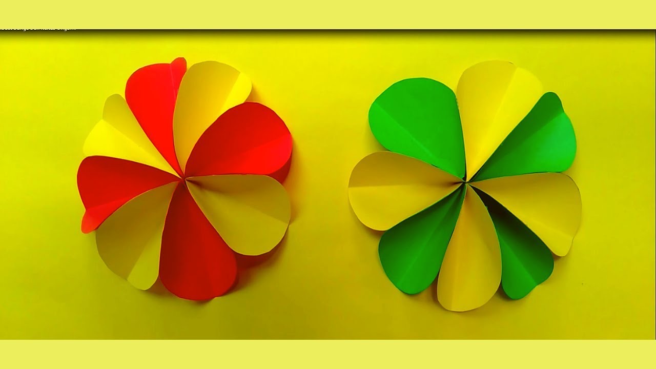 Cara Membuat Bunga Dari  Kertas Origami  Kerajinan  Tangan 