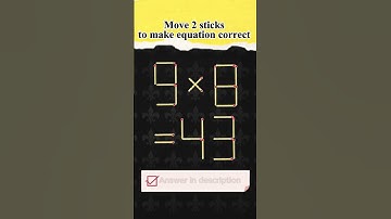 Мatchstick puzzle №453 Move 2 sticks to make equation correct