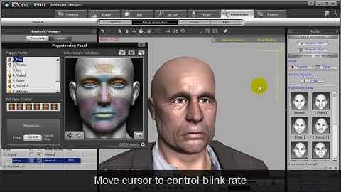 iClone4 Goodies - How to Blink the Eyes