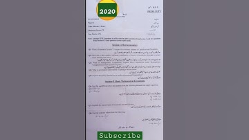 Economics 2020 past paper #bzumultan #bzu2022 #ada #short #shortsvideo #shortsfeed