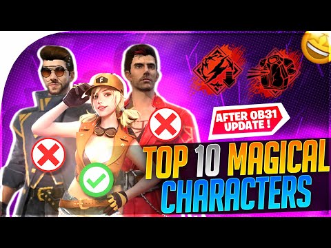 Best Characters In Free Fire 2021 | Top 10 Best Characters  After OB31 Update In Free Fire