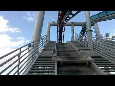 Harry Potter Roller Coaster Front Row POV (Fire Dragon)
