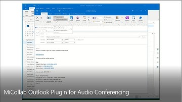 MiCollab Outlook Plugin for Audio Conferencing