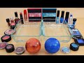 Mars vs Neptune - Mixing Makeup Eyeshadow Into Slime ASMR 264 Satisfying Slime Video