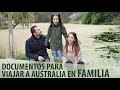 Documentos para viajar a Australia en familia