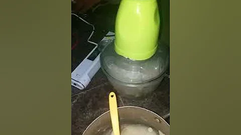 Using mini food processor to Prepare Pounded Yam