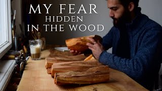 Carving this Log of Wood Made me find a Deep Fear from The Past  - Cozy ASMR Carving Session #5
